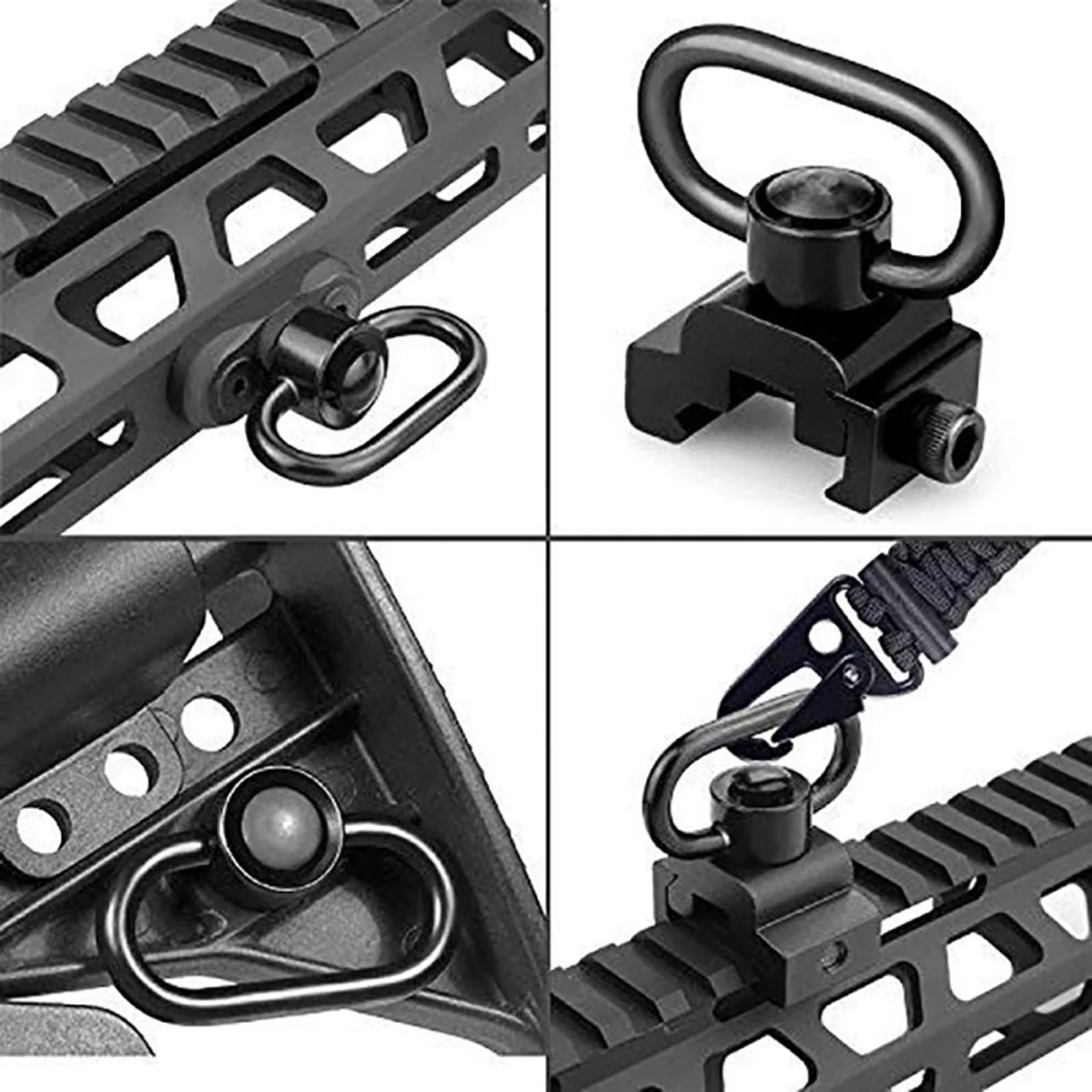 Tactical Strap Gun Sling Swive - đánh giá và giá Rifle Sling Swivel