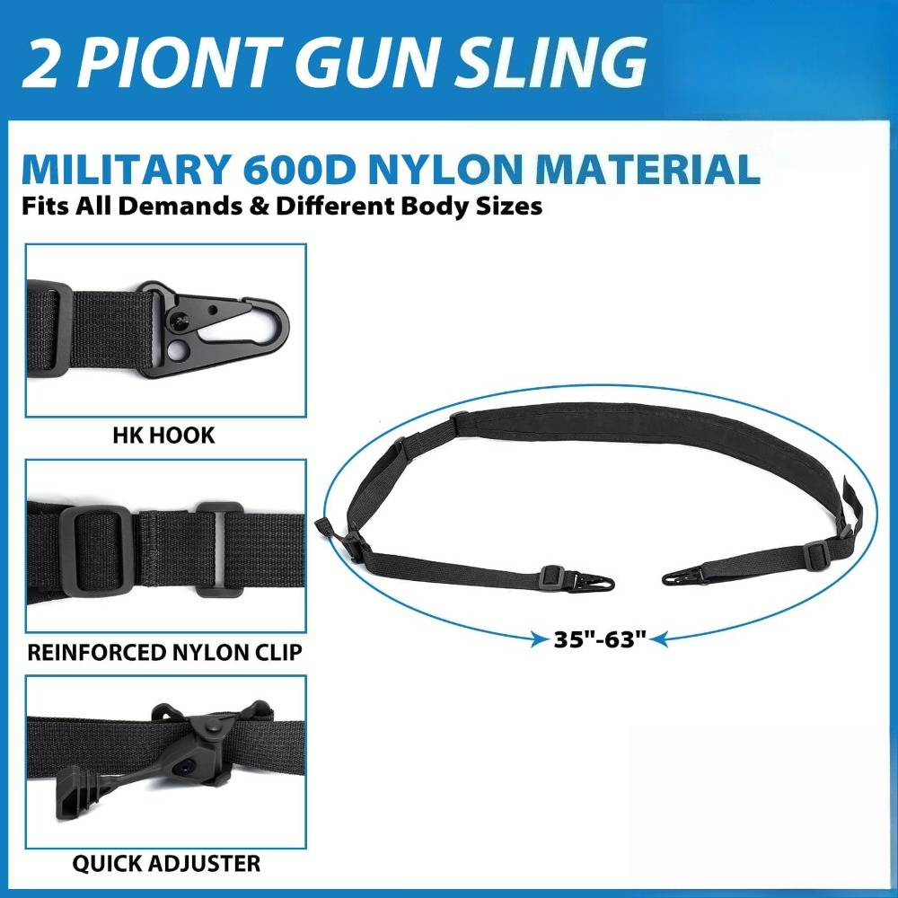 Tactical 2 Point Rifle Sling Q - đánh giá và giá Rifle Sling Swivel
