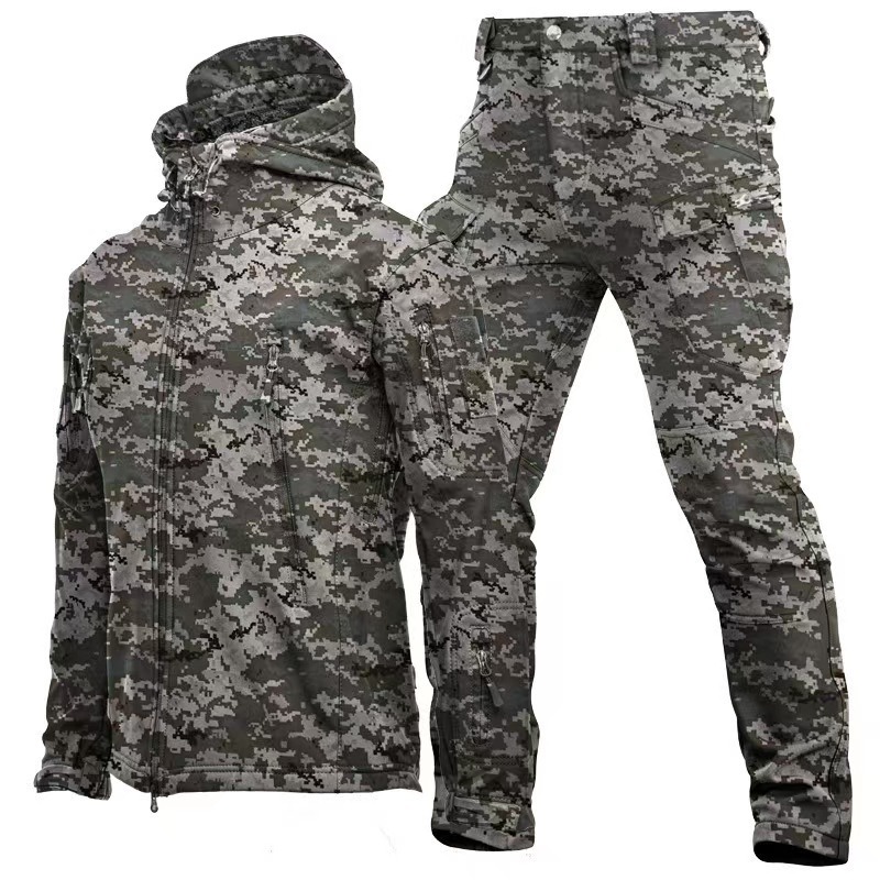 Tactical Suit Hooded Softshell - đánh giá và giá Hunting Outdoor Clothing