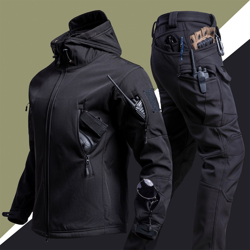 Tactical Suit Hooded Softshell - đánh giá và giá Hunting Outdoor Clothing
