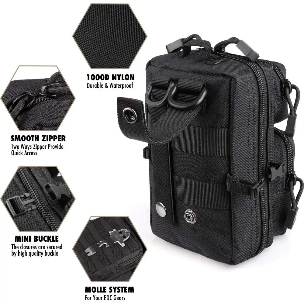 Mini Molle Utility Pouch, EDC  - đánh giá và giá Outdoor Hunting Gear Storage