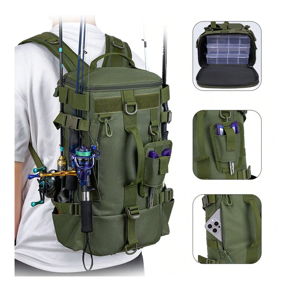 Men's Fishing Backpack, One Sh - đánh giá và giá Outdoor Hunting Gear Storage